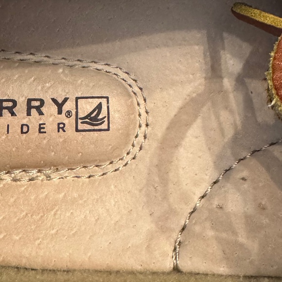 ⛵Sperry Top-Sider A/O 2-Eye Boat Shoes | Brown Leather & Knit Fabric  Women’s 8M - Picture 6 of 14